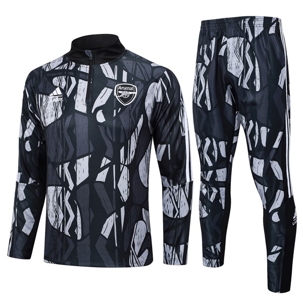 Sudadera De Training Arsenal 2024-25 Negro Gris 3